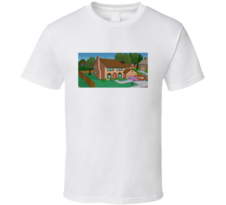 The Simpson House Retro Cartoon T Shirt