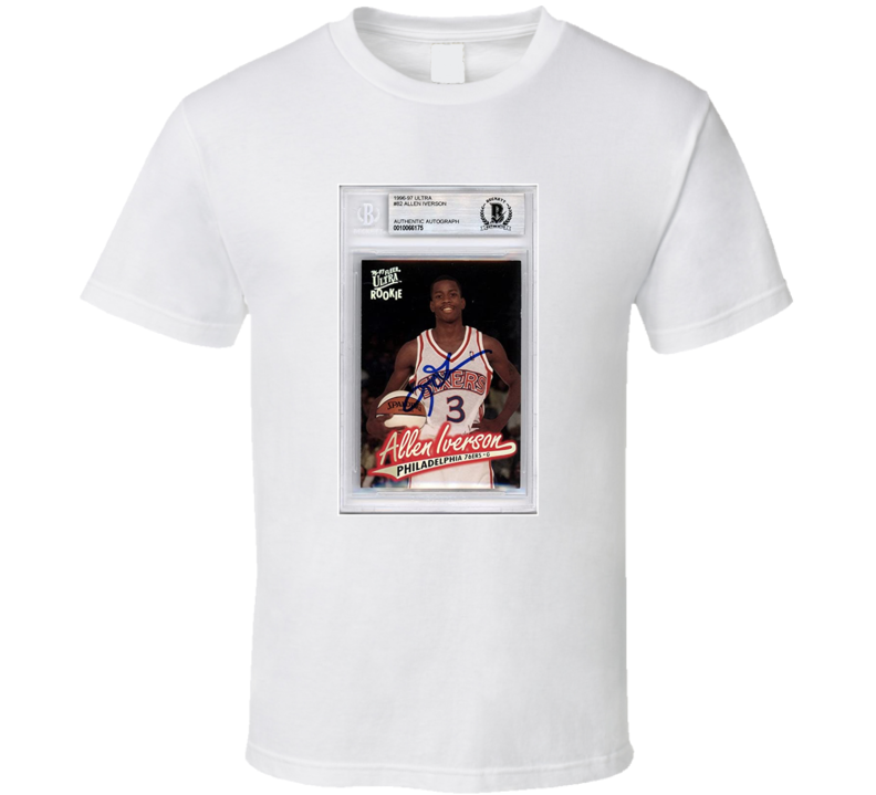 Allen Iverson Rookie Card Fan T Shirt Allen Iverson Rookie Card Fan T Shirt