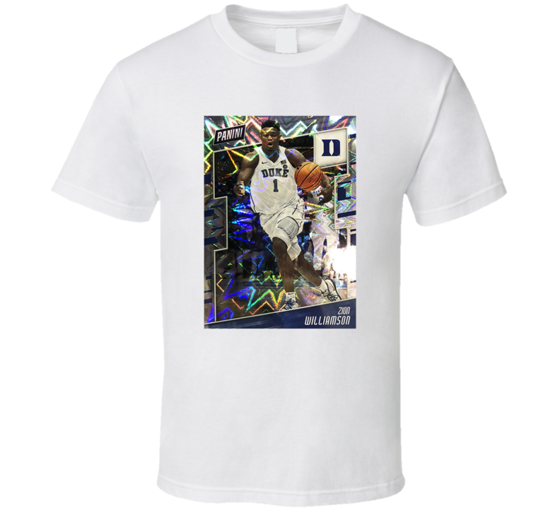 Zion Williamson Duke Rookie Card Fan T Shirt Zion Williamson Duke Rookie Card Fan T Shirt