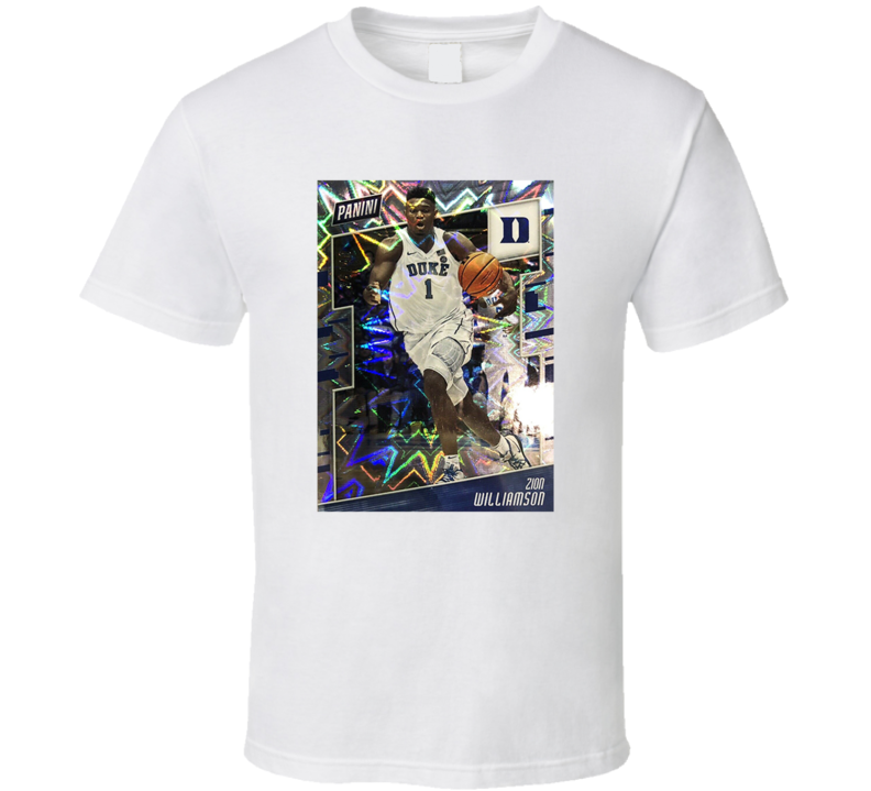 Zion Williamson Duke Rookie Card Fan T Shirt