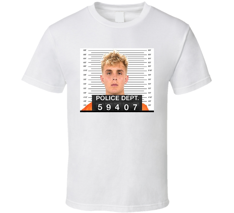 Jake Paul Mug Shot Fan T Shirt