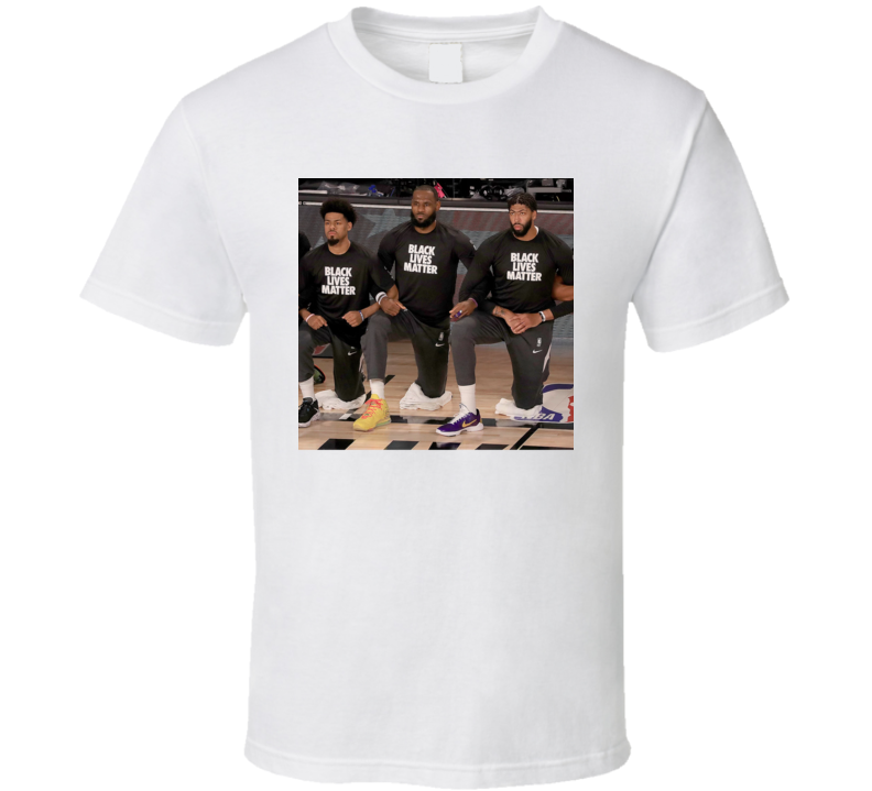 Lebron Lakers Anthony Davis Kneel Black Live Matters Fan T Shirt