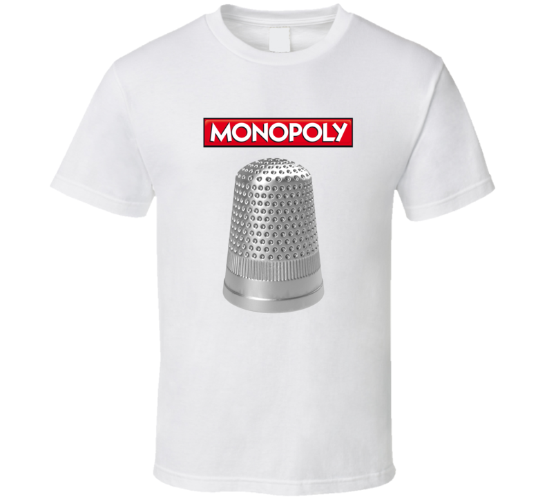 Monopoly Thimble T Shirt Monopoly Thimble T Shirt