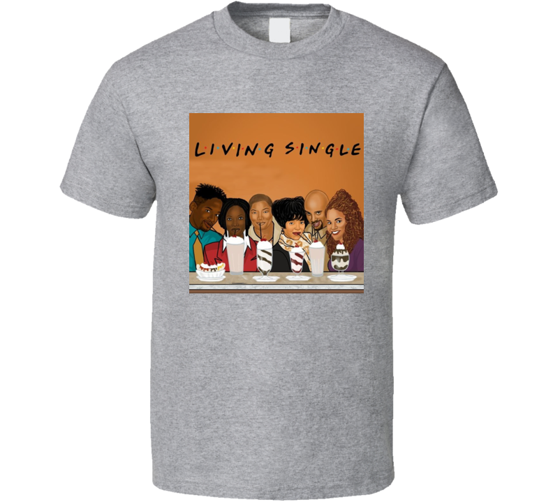 Living Single Cartoon T Shirt Living Single Cartoon T Shirt