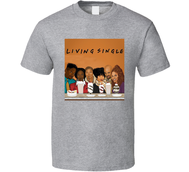 Living Single Cartoon T Shirt