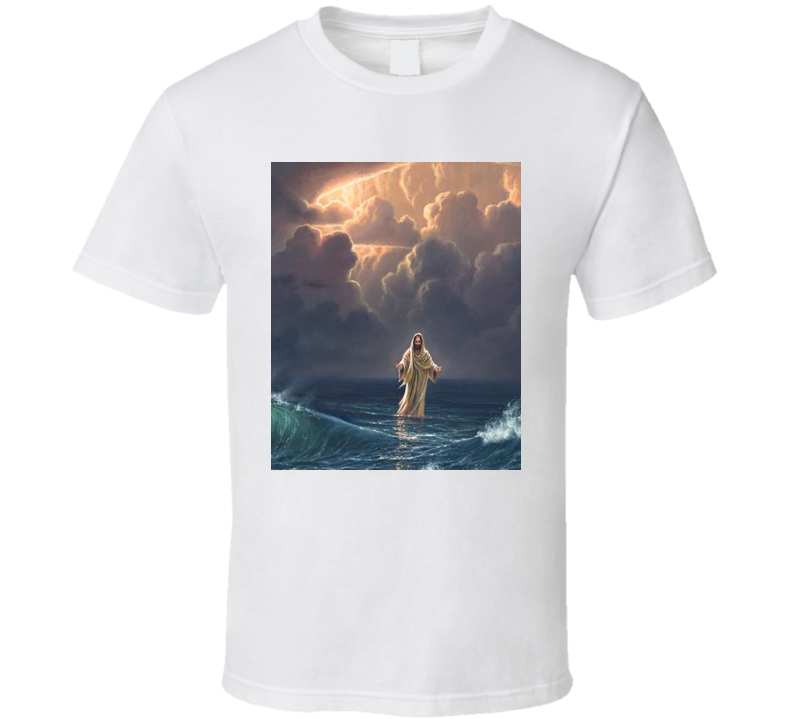 Jesus Walking On Water Cool T Shirt Jesus Walking On Water Cool T Shirt