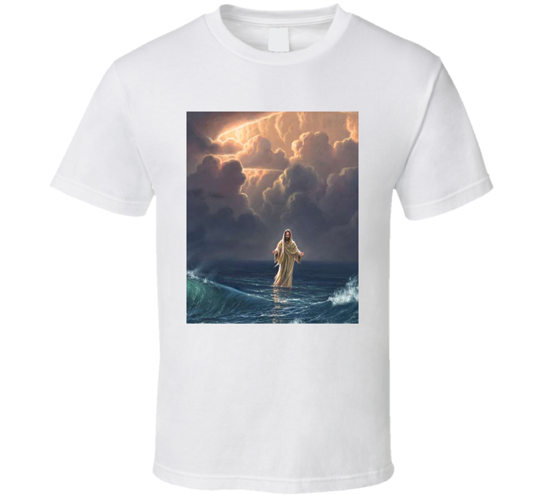 Jesus Walking On Water Cool T Shirt