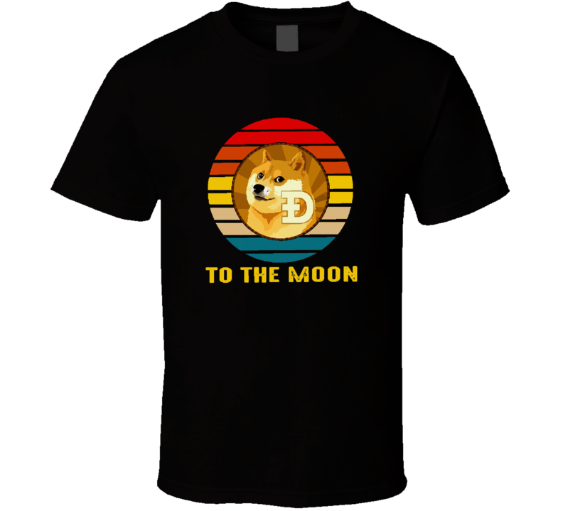 Dogecoin To The Moon Dodgecoin Mascot Shiba Inu T Shirt