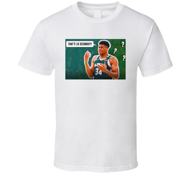 Giannis Free Throw Violation10 Second Parody T Shirt