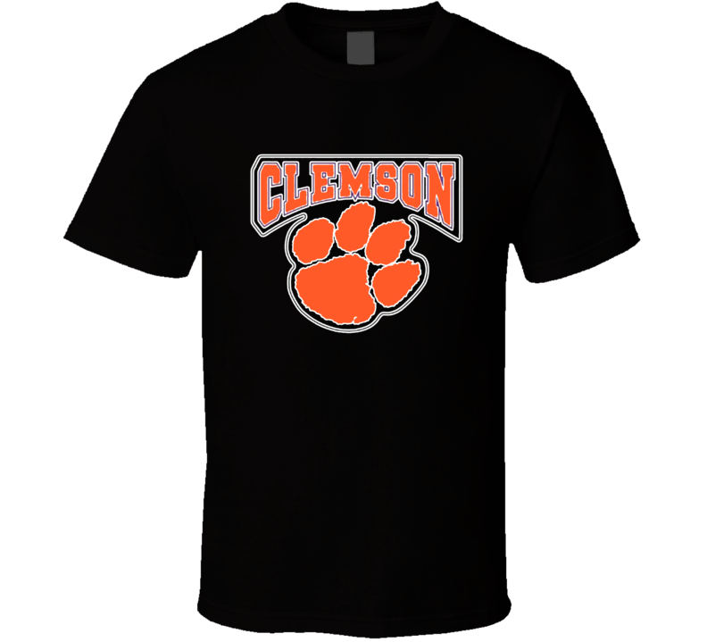 Clemson Orange Paw T Shirt