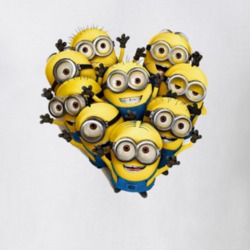 Minion heart shape T-shirt 16995837