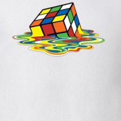 Melting Rubix Cube T Shirt 18281380