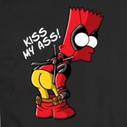 Bart Pool Kiss My Ass Parody T Shirt 34183713