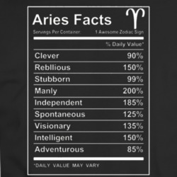 Aries Facts Zodiac Sign T-shirt 35156854