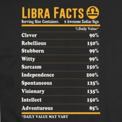 Libra Facts Zodiac T-shirt 35156856