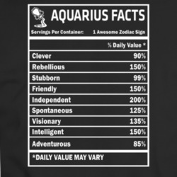 Aquarius Facts Zodiac T-shirt 35156857
