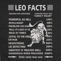 Leo Facts Zodiac T-shirt 35156861
