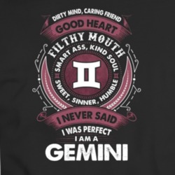 Funny I Never Said I Was Perfect Gemini T-shirt 35156862