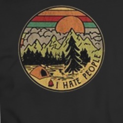 Camping I Hate People Vintage Look T-shirt 35451512