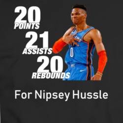 Westbrook 20 20 20 Game For Nipsey Hussle T-shirt 35853635