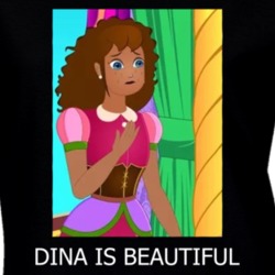 Dina And The Prince, Dina Is Beautiful Ladies T Shirt 36271740