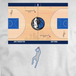 Dallas Mavericks New Court Dirk Tribute T Shirt 36376456