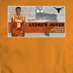Andrew Jones Texas Longhorn Fan Support T Shirt 36577438