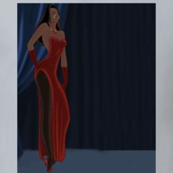 Black Jessica Rabbit Roger Rabbit Parody T Shirt 38438545
