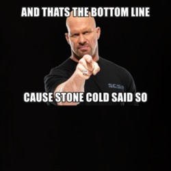 And Thats The Bottom Line Because Stone Cold Said So T Shirt 38825426