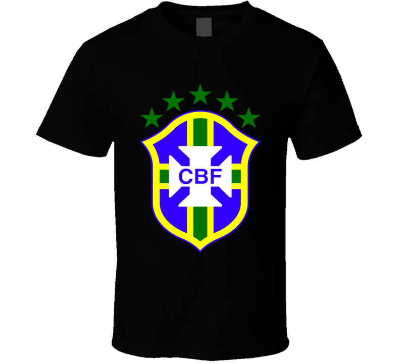 Brazil Brasil National Football Team Crest World Cup Fan T Shirt