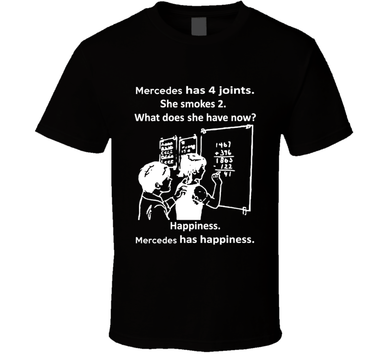 Mercedes Has Happiness Funny Weed Math T Shirt