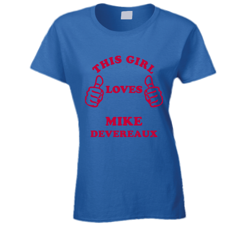 Mike Devereaux This Girl Loves Baseball Texas Sports T Shirt