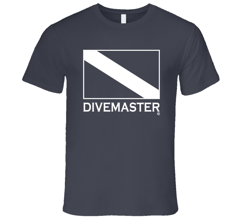 DIVEMASTER Scuba Diver Tee Shirt - Mens Fitted DIVEMASTER Scuba Diver Tee Shirt - Mens Fitted