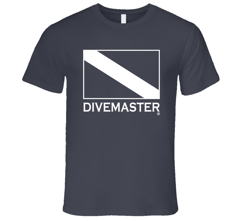 DIVEMASTER Scuba Diver Tee Shirt - Mens Fitted