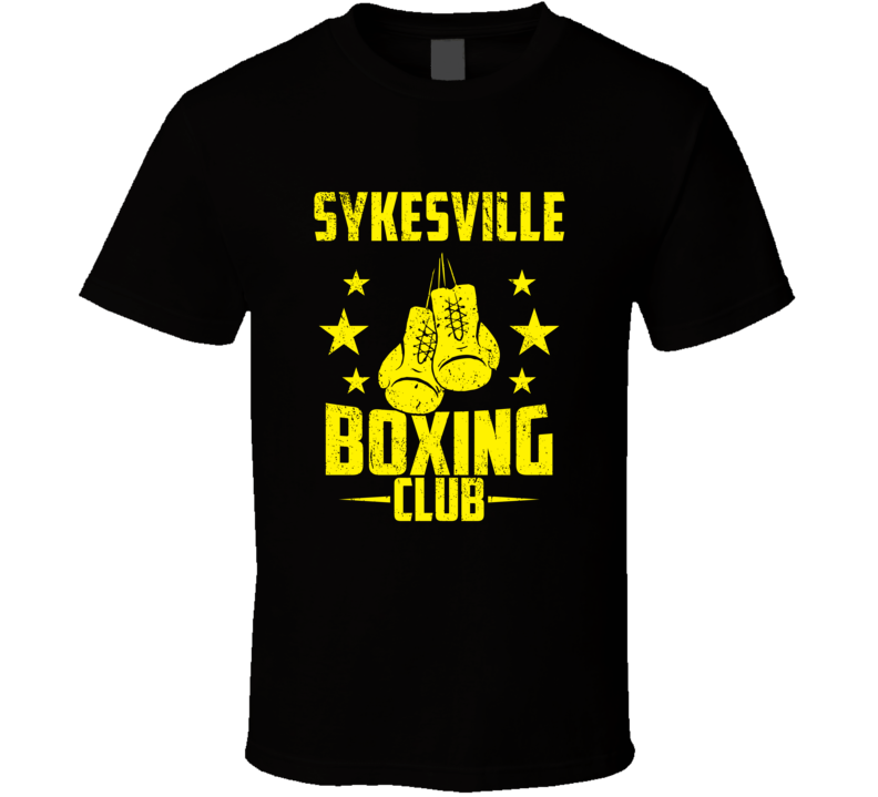 Sykesville Maryland Boxing Club Cool Sports Fitness T Shirt