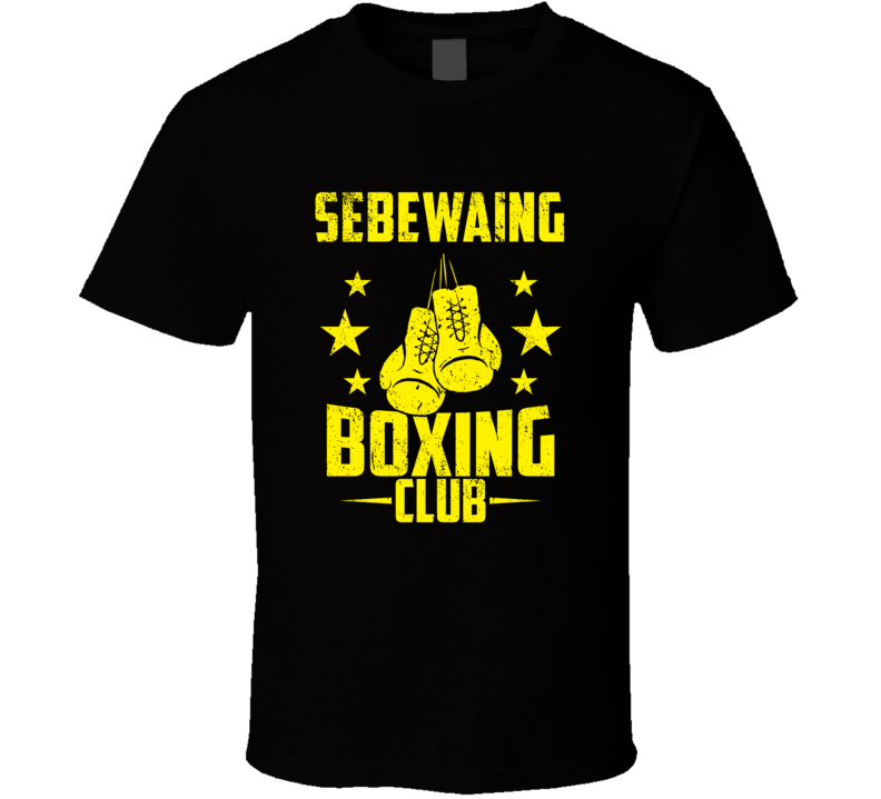 Sebewaing Michigan Boxing Club Cool Sports Fitness T Shirt