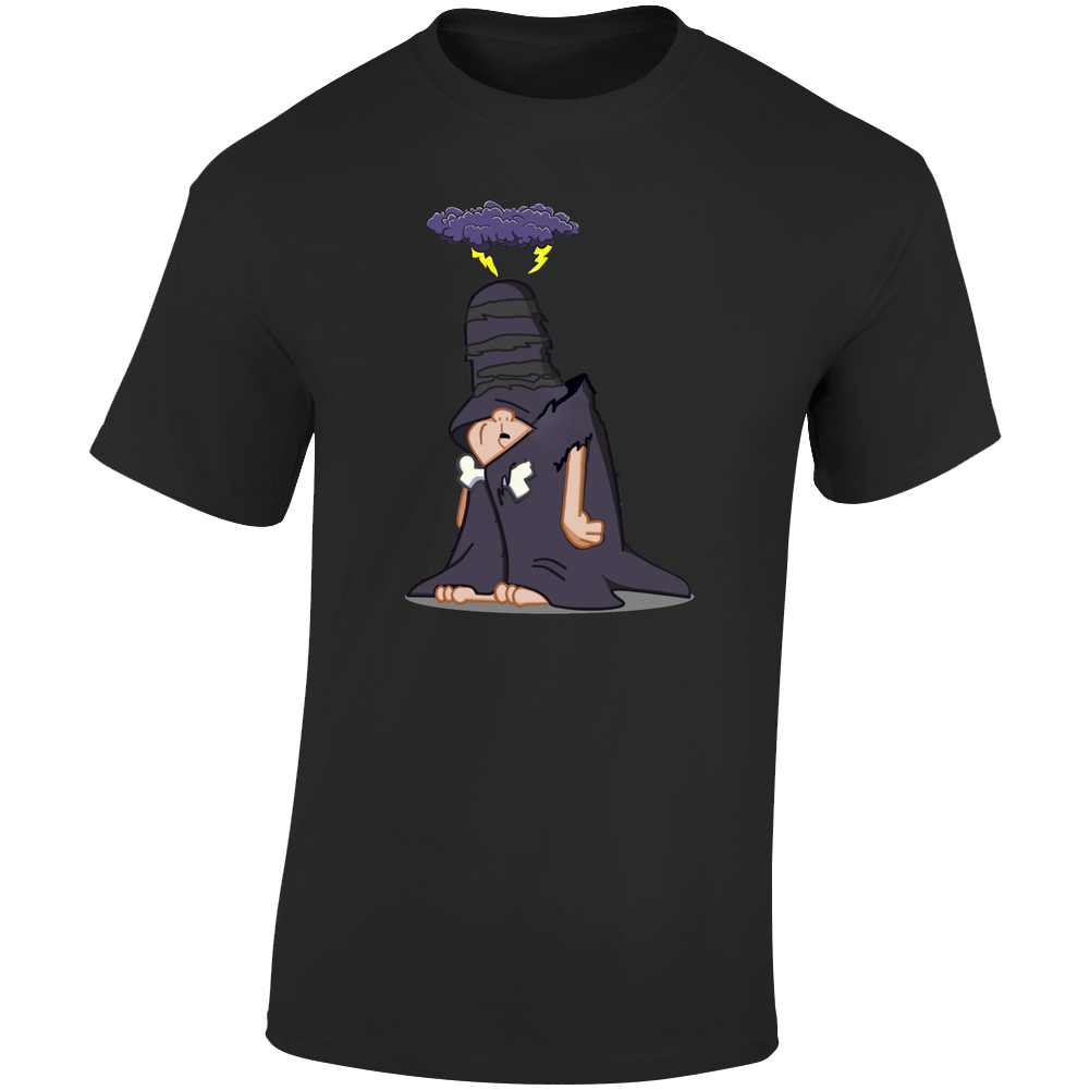 Hot Cartoon Schleprock Flintstones Bad Fate Retro Graphic Unisex Soft Cotton Black T Shirt Hot Cartoon Schleprock Flintstones Bad Fate Retro Graphic Unisex Soft Cotton Black T Shirt