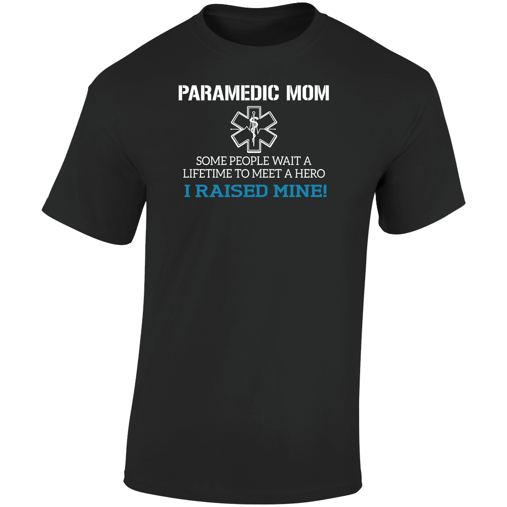 Paramedic Mom Retro Graphic Unisex Soft Cotton Black T Shirt Paramedic Mom Retro Graphic Unisex Soft Cotton Black T Shirt