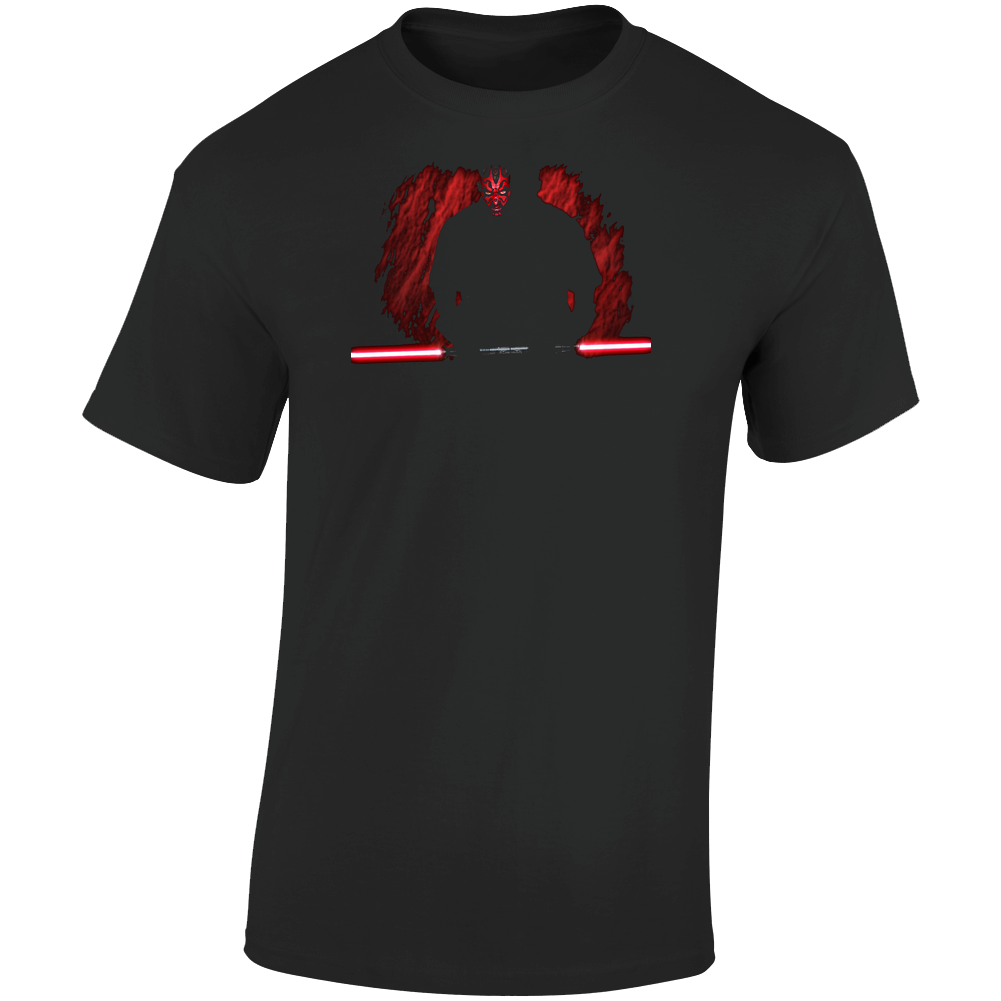 Star Wars Darth Maul Sith Retro Graphic Unisex Soft Cotton Black T Shirt