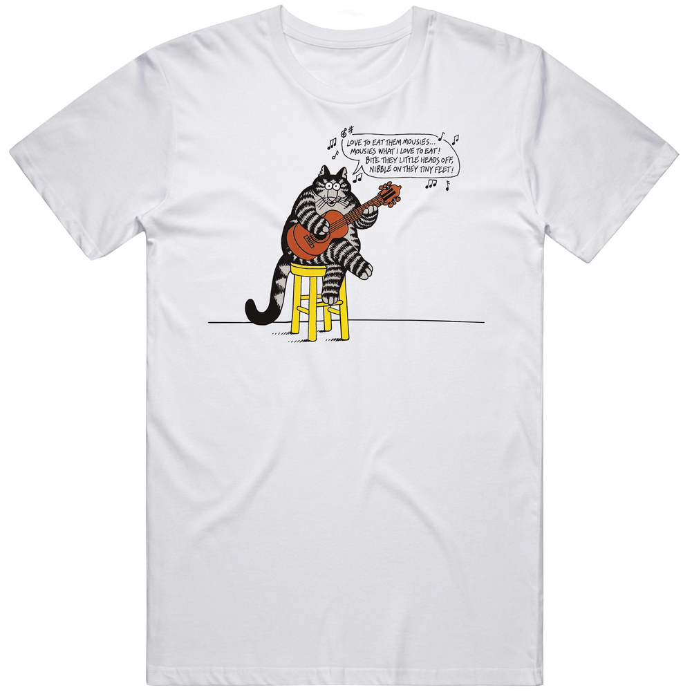 New Tee T-shirt Kliban Cat Sing Song With Play Guitar Cartoon Anime Funny Retro Graphic Unisex Cotton White Classic Unisex White Unisex Soft Cotton tee T Shirt New Tee T-shirt Kliban Cat Sing Song With Play Guitar Cartoon Anime Funny Retro Graphic Unisex Cotton White Classic Unisex White Unisex Soft Cotton tee T Shirt
