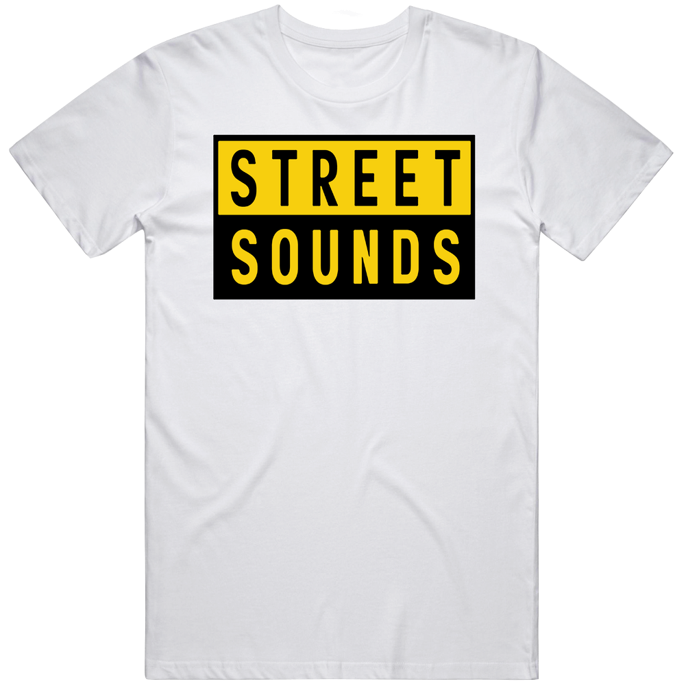 Street Sounds Hip Hop Record Label Music Lovers Unisex Soft Cotton tee T Shirt Street Sounds Hip Hop Record Label Music Lovers Unisex Soft Cotton tee T Shirt
