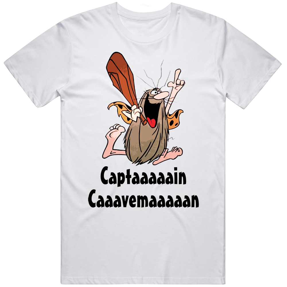Captain Caveman Cartoon Unisex Soft Cotton tee T Shirt Captain Caveman Cartoon Unisex Soft Cotton tee T Shirt