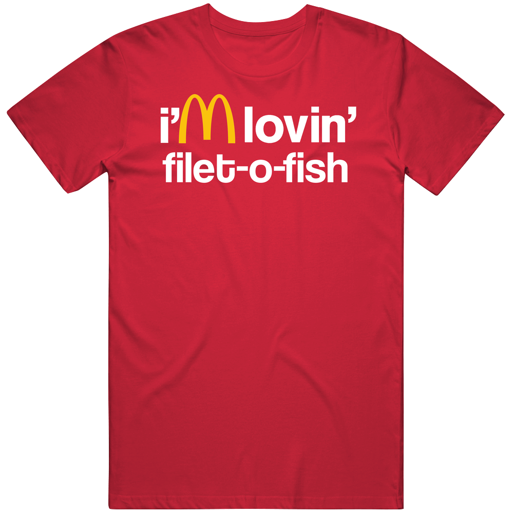 I'm Lovin' Filet O Fish Mcdonald's Fast Food Restaurant Unisex Soft Cotton tee T Shirt I'm Lovin' Filet O Fish Mcdonald's Fast Food Restaurant Unisex Soft Cotton tee T Shirt