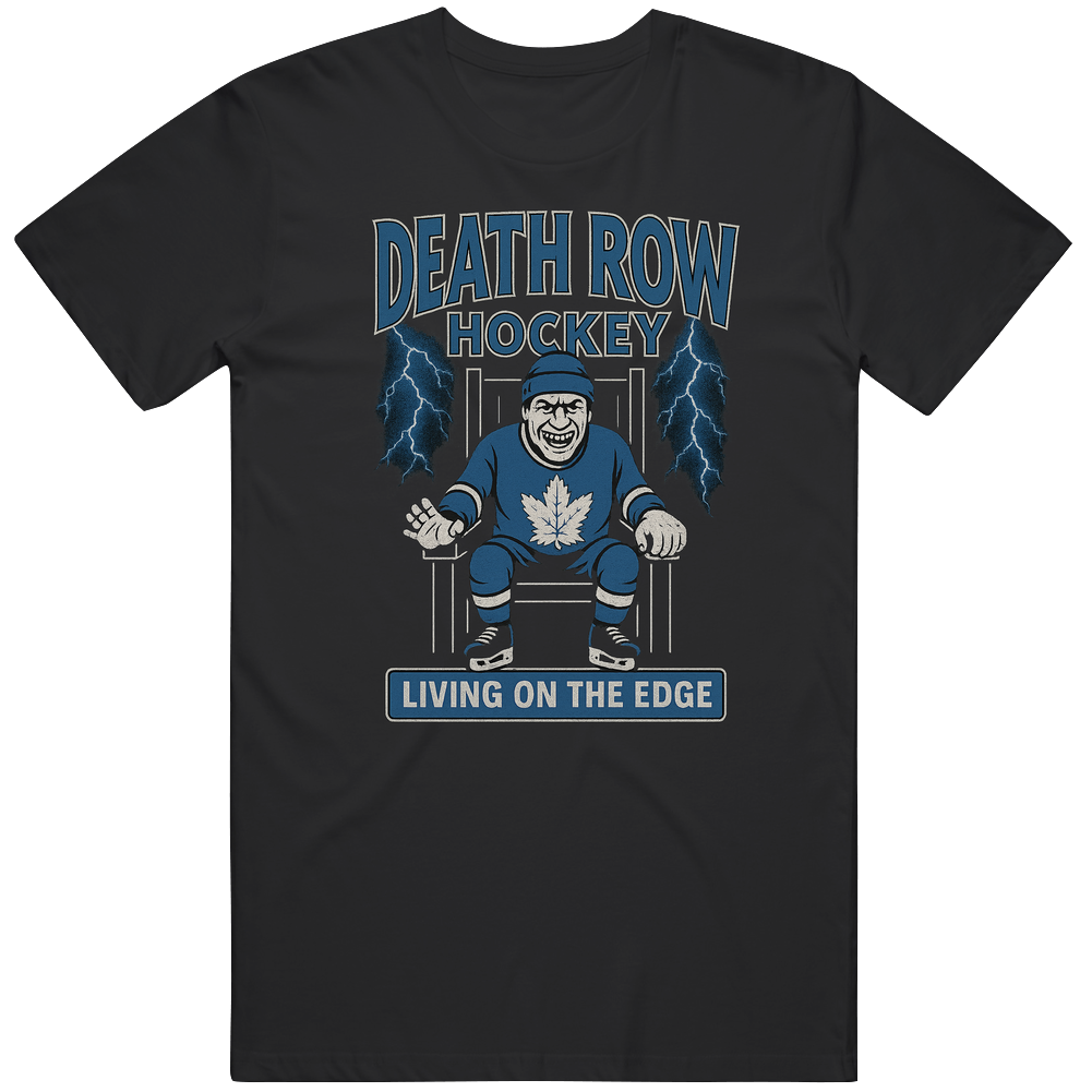 Death Row Maple Leaf Hockey Unisex Soft Cotton tee T Shirt Death Row Maple Leaf Hockey Unisex Soft Cotton tee T Shirt