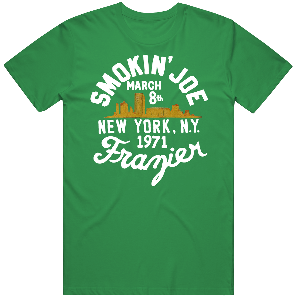 Smokin' Joe Frazier New York 1971 Boxing Fan Unisex Soft Cotton tee T Shirt Smokin' Joe Frazier New York 1971 Boxing Fan Unisex Soft Cotton tee T Shirt