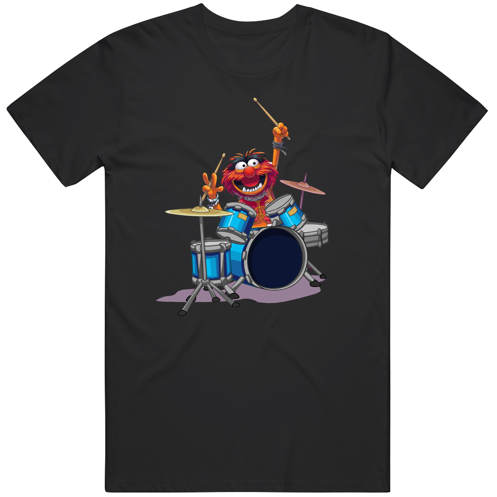 Animal Drums Muppets Funny Tv Show Unisex Soft Cotton tee T Shirt Animal Drums Muppets Funny Tv Show Unisex Soft Cotton tee T Shirt