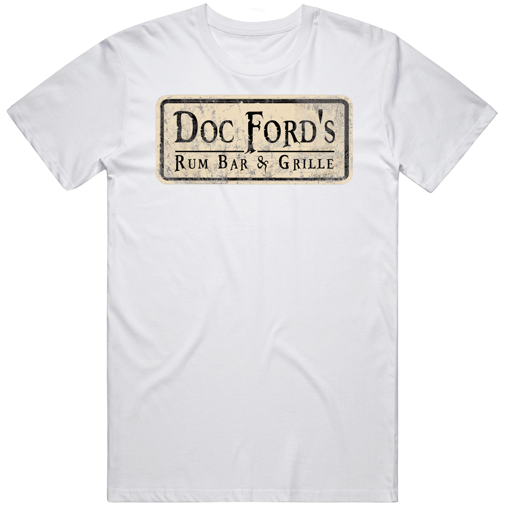 Doc Ford's Rum Bar And Grille St Petersburg Florida Restaurant Mens Size Large White Unisex Soft Cotton tee T Shirt