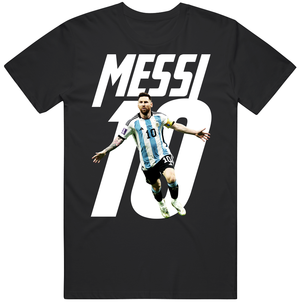Lionel Messi Number 10 Unisex Soft Cotton tee T Shirt