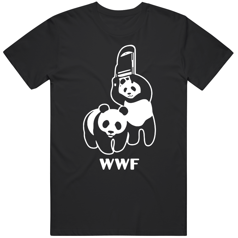 Wwf Wrestling Pandas Mashup Parody Unisex Soft Cotton tee T Shirt