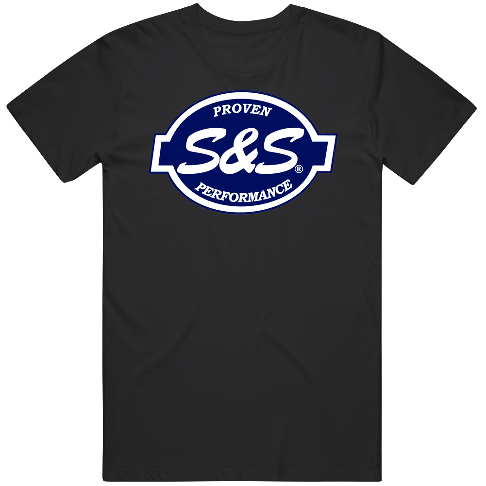 S&s Cycle Proven Performance Black Unisex Soft Cotton tee T Shirt